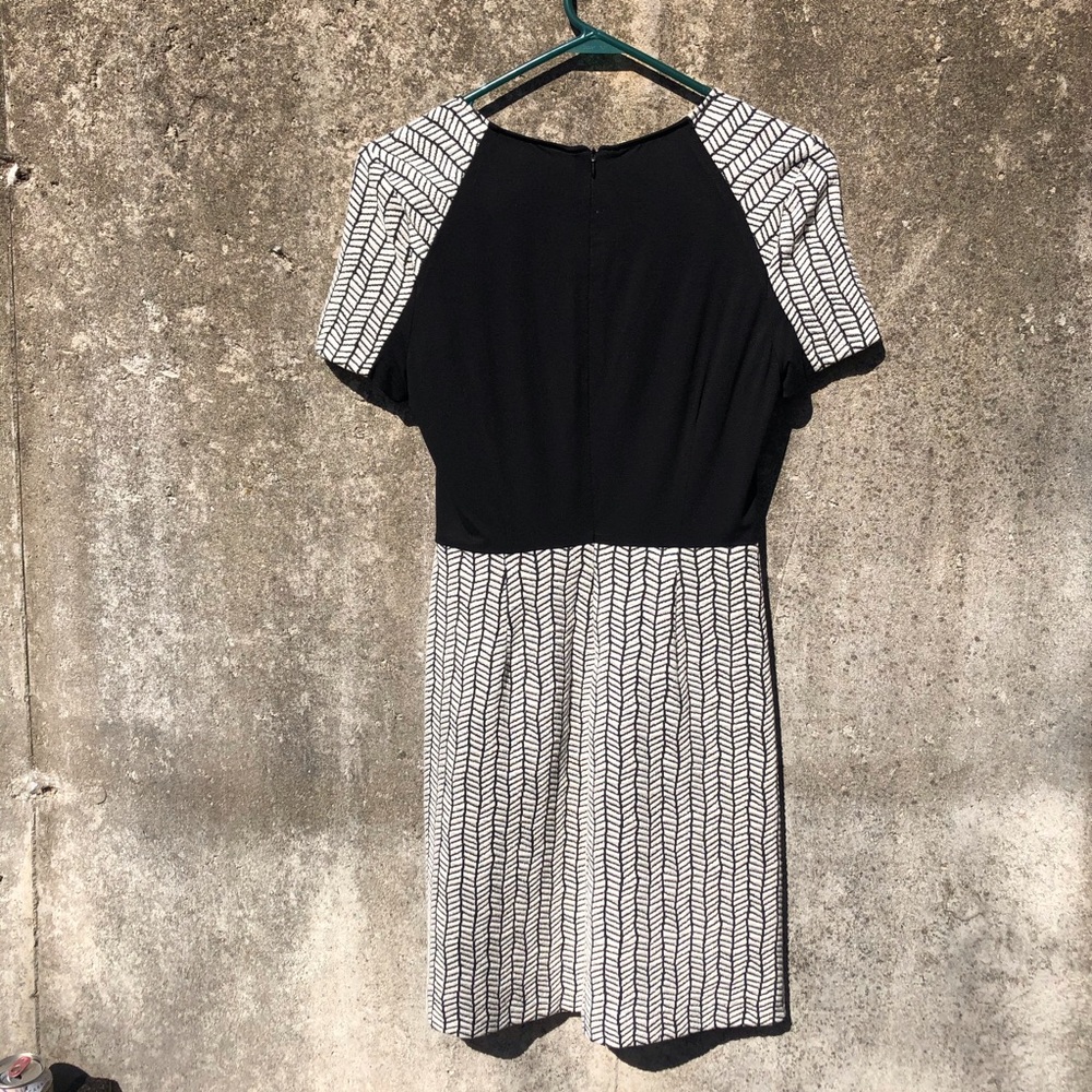 Zara Basic Collection Black Patterned Dress - image 8
